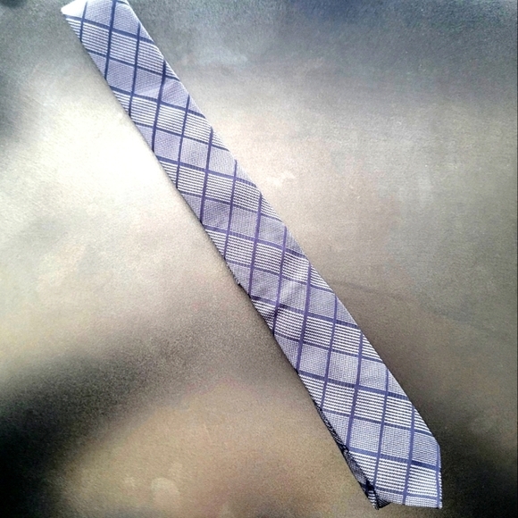 H&M - Steel Gray & Blue Skinny Tie - Picture 1 of 3
